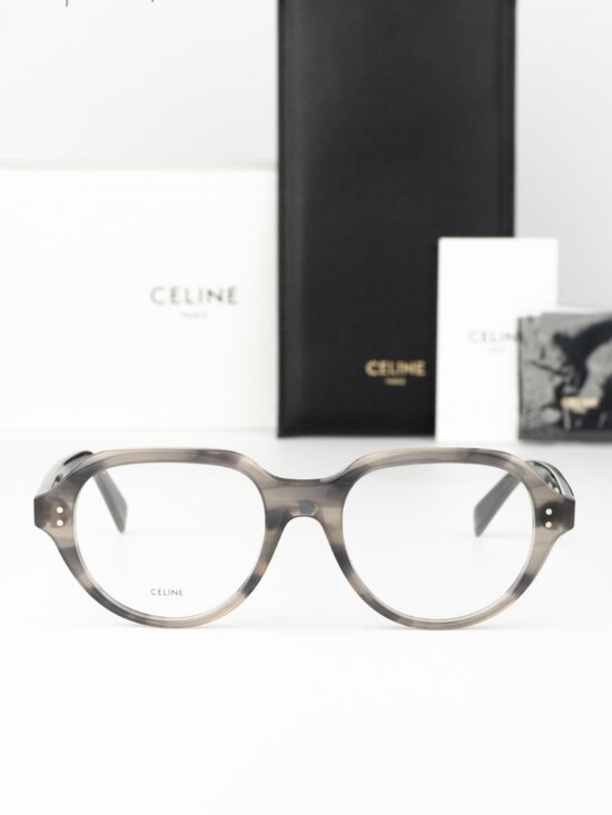Celine Women Eyeglasses Crystal Black Grey Square CL50145I 005 NEW AUTHENTIC main image 7